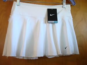 NEW NIKE Dri-Fit Tennis Skirt Skort White NWT Size Small Style 480779 MSRP $58