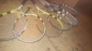 Babolat Team Bag and 6 Babolat Racquets Rackets
