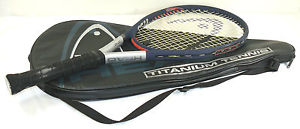 Head Titanium Ti S5 Tennis Racquet & Cover 27 1/2" Graphite 4 1/2 Grip