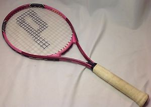Prince Wimbledon Sharapova Pink Triple Force Graphite Tennis Racquet Oversize