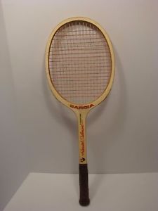 Vintage Garcia Harold Solomon Signature Wooden Tennis 4 1/4” L Racquet, Racket