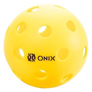 Onix Pure 2 Outdoor Pickleball Balls 3-Pack Yellow, Indoor image 1