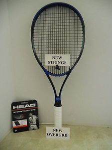Head AUSTRIAN Genesis 660 MP Tennis Racquet 4 5/8-NEW STRINGS/OV.GRIP + VGC