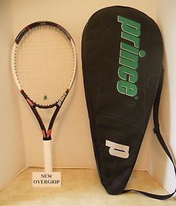 Prince Triple Threat Turbo Outlaw OS 110 Tennis Racquet 4 1/4-NEW GRIP + EUC