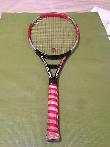 Head Liquid metal Fire -grip:4 1/4-normal Wear- Good Strings