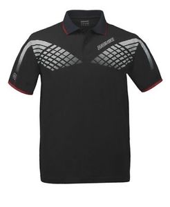 DONIC MAILLOT HYPER - black Hommes Tennis de table Polo Table/Badminton