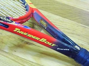 NEW STRINGS Prince Longbody ThunderBolt 900pl Oversize Racket 4 1/2" TT Bolt L4