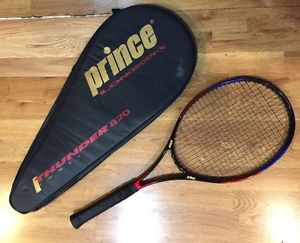 Prince Thunder 820 Longbody Graphite Tennis 107" 4 5/8” Grip w/ Racquet Case