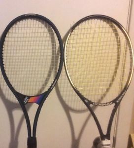 Lot Of 4  Donnay Racquets: 99 X-dual Gold, Mid 725, Donnay Pro Cynetic Pc2