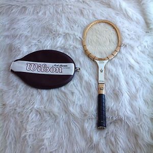 Wilson jack Kramer Autograph Professional Model  Wood Tennis Racquet and COVER
