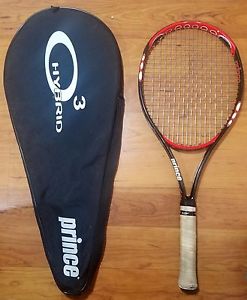 Prince O3 Hybrid Hornet MidPlus 100 Head Tennis Racquet With Cover