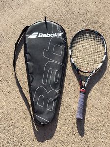 BABOLAT PURE DRIVE GT RODDICK JR TENNIS RACQUET 4-1/8 with CASE