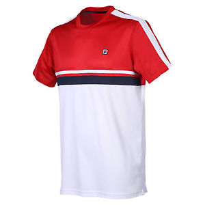 Fila Camiseta De Hombres Sid rojo/blanco