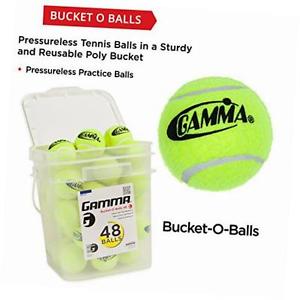 pressureless tennis ball bucket| case w/48 practice balls|