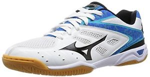 Mizuno Table Tennis Shoes WAVE KAISER BURG 4 81GA1620 09 White/Black/Blue 24.5
