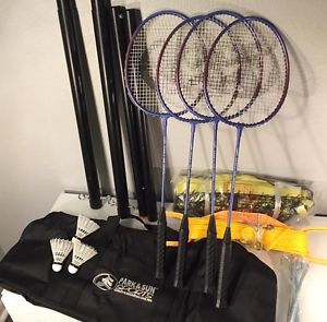 Park & Sun Sports Badminton Set, 4 Rackets, Net, Poles everything You need