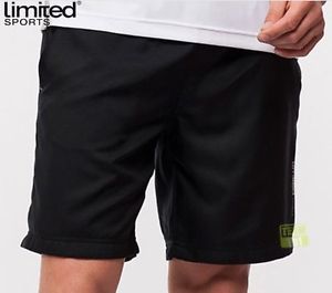 Limited Sports Hombre Shorts de tenis Pantalones de tenis "Limitado Malla" negro