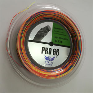 High Bounce Pro66 0.66mm 200m/reel quality Badminton string,Rainbow