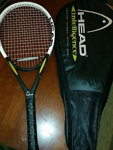 "New" Head Intelligence i.S2 Oversize Tennis Racquet 4 1/4" Grip Black White