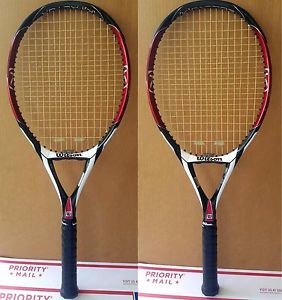 WILSON K-FACTOR K-FIVE OS 108 TENNIS RACQUET Grip Size 4 3/8 L3