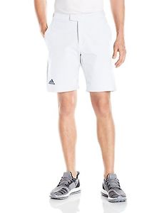adidas Mens Tennis Barricade Bermuda Shorts, Medium, White