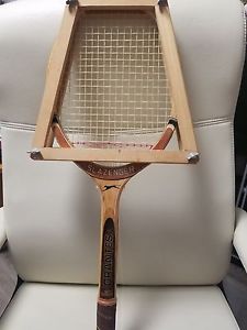 Vtg Slazenger Orantes Signature Tennis Racket 1733 & Wood Press Fibre Reinforced