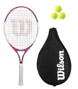 Wilson Juice Rosa 25 Raqueta De Tenis Junior + Funda + 3 Bolas