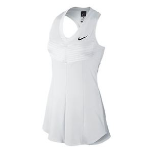 Nike Women Tennis Dress Lawn Premier Maria Sharapova 728799 100 White Black SW19