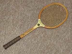 Vintage KEN ROSEWALL Seamless Wooden Tennis Racquet Racket EUC