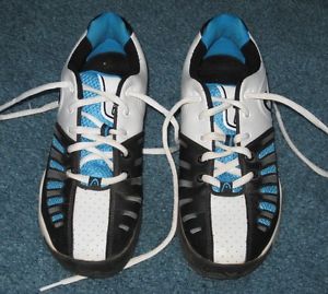 Head Prestige Pro Junior Tennis Shoes Black Blue White Silver Size 5.5 NICE