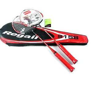 Sports Professional Badminton Racket Light Weight Iron Racquet Durable Soft Grip