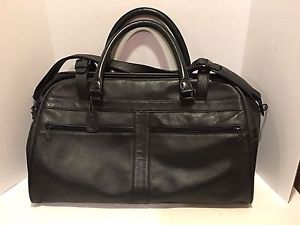 Li-Ning Black Leather Gear Bag or Gym Bag