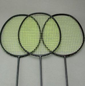 Sports Professional Badminton Racket Carbon Fiber Racquet 30lbs Rackets PU Grip