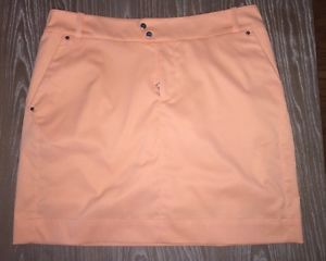 NEW! Ralph Lauren RLX Womens 10   Golf Skirt Skort Sport Peach $125