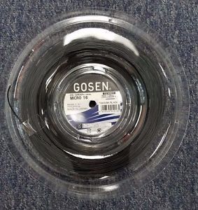 Gosen OG Sheep Micro 16 Gauge 1.29mm 660' 200m Tennis String Reel Black