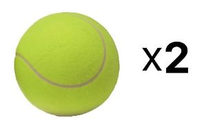 Unique Tourna 9" Jumbo Giant Mega Tennis Ball - Pet Dog Toy Autograph (2-Pack)