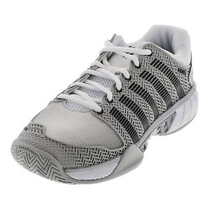 K-Swiss Men's HyperCourt Express Tennis Sneaker Shoe Glacier Gray/White/Silver