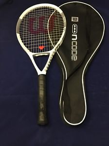 WILSON N1 nCODE 115 sq. in.TENNIS RACQUET.    4 3/8" with carrying case