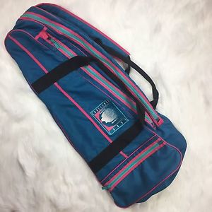 Nike Vtg 90s Challenge Court Tennis Racquet Bag Blue Pink Andre Agassi Gray Tag