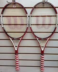 2 Wilson ncode 95 16x18 tennis racquets 4 1/4