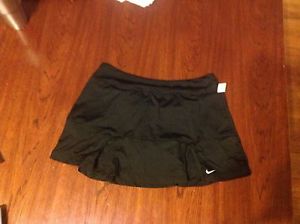 Nike Dri Fit Athletic Skirt Sports Tennis Skort Shorts Underneath Black Sz M