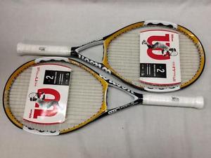 2-Pack Wilson Tennis Racquet nFocus Hybrid Oversize 110" Power Comfort Mid-Level