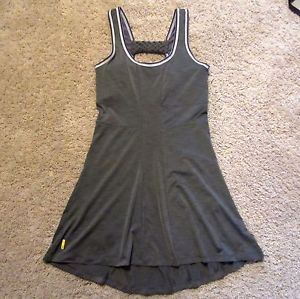 LOLE PERFORMANCE ATHLETIC ACTIVE TENNIS GOLF DRESS juniors women XS Grey stretch