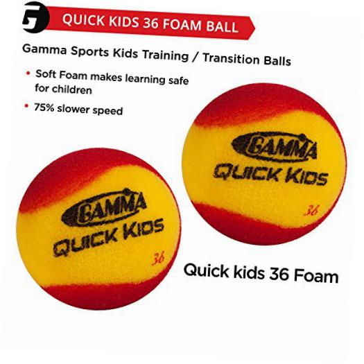sports quick kids 36 foam low bounce training and practice tennis balls for