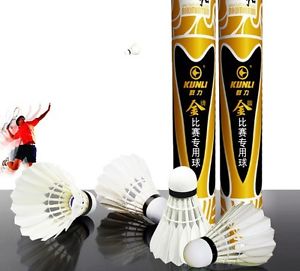 Sports Professional Badminton Shuttlecock Birdies Feather Speed Durable Balls