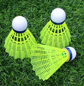 Sports Training Badminton Shuttlecock Nylon Plastic Outdoor Speed Game Ball 12pc