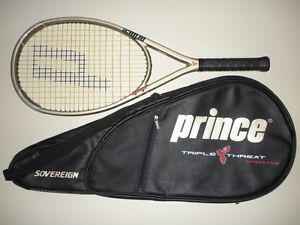 PRINCE TT TRIPLE THREAT SOVEREIGN OS 115 TENNIS RACQUET  4 3/8  28"