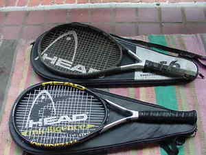 Head Ti S1 Pro and DAMAGED Ti.S6 Tennis Racquets asis