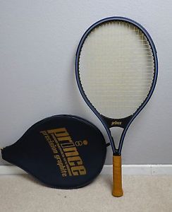 Prince Precision Graphite Oversize Series 125 4 1/2 No.4 w/ Cover Tennis Racket