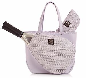 Court Couture Savanna Perforated Lilac Tennis Bag, New!